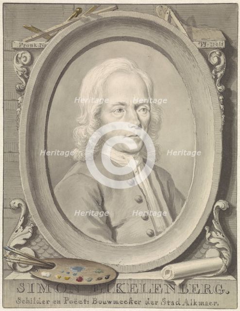 Portrait of Simon Eikelenberg, 1712-1795. Creator: Tako Hajo Jelgersma.