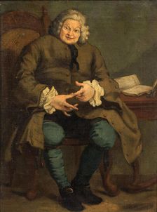 Portrait of Simon Fraser, 11th Lord Lovat (1667-1747) , c1747. Creator: Hogarth, William, (after)