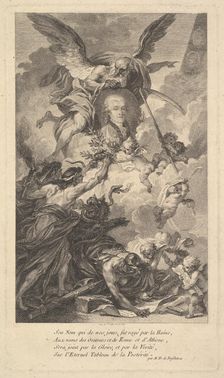 Portrait of Simon-Nicolas-Henri Linguet, 1780. Creator: Augustin de Saint-Aubin