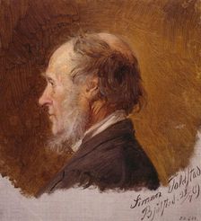 Portrait of Simon Toldstad. Study, 1869. Creator: Adolph Tidemand