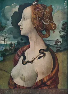 Portrait of Simonetta Vespucci c1480, (1939). Artist: Piero di Cosimo