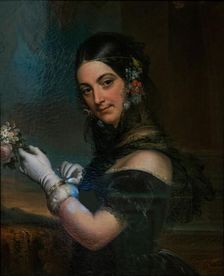 Portrait of singer Elena Viganò, 1841. Creator: Godefroid, Marie-Éléonore (1778-1849)