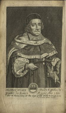 Portrait of Sir Matthew Hale (1609-1676), 1682