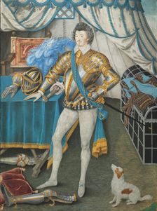 Portrait of Sir Anthony Mildmay, Knight of Apethorpe, Northants, c. 1590-93. Creator: Nicholas Hilliard (British, c. 1547-1619)