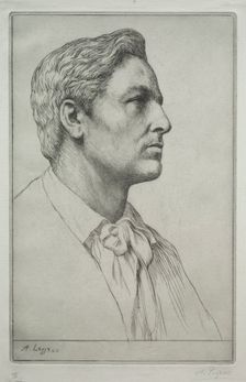 Portrait of Sir Charles Holroyd. Creator: Alphonse Legros (French, 1837-1911)