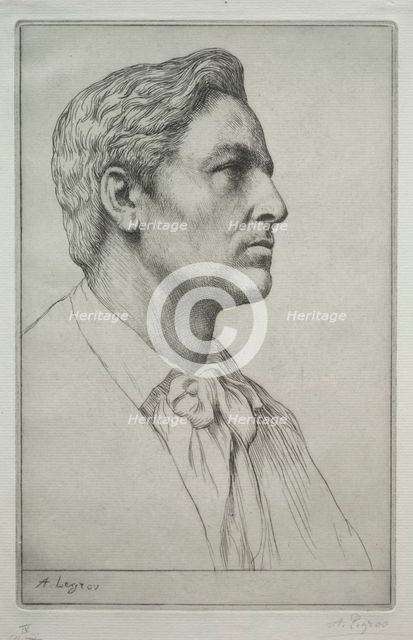 Portrait of Sir Charles Holroyd. Creator: Alphonse Legros (French, 1837-1911).