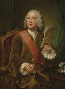 Portrait of Sir Charles Hanbury Williams (1708-1759), c1751. Creator: Mengs, Anton Raphael (1728-1779)