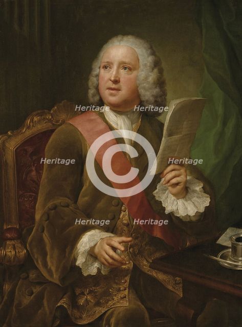 Portrait of Sir Charles Hanbury Williams (1708-1759), c1751. Creator: Mengs, Anton Raphael (1728-1779).