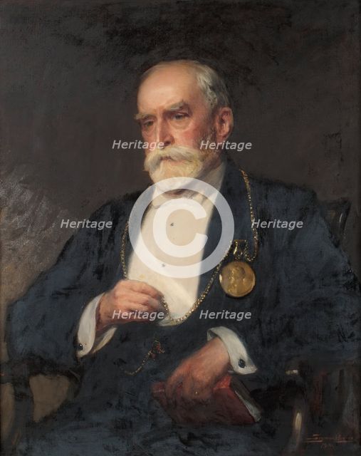 Portrait of Sir Edward Poynter, Bt., P.R.A., 1910. Creator: John Seymour Lucas.