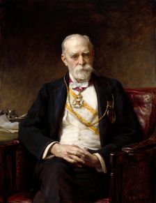 Portrait of Sir Edward Poynter, Bt., P.R.A, 1911. Creator: Arthur Stockdale Cope