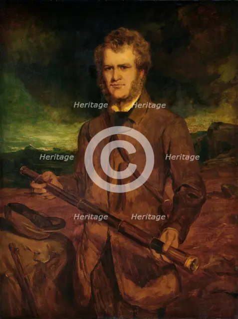 Portrait of Sir Edwin Landseer, R.A., c1855. Creator: Francis Grant.