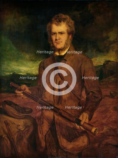 Portrait of Sir Edwin Landseer, R.A., c1855. Creator: Francis Grant.