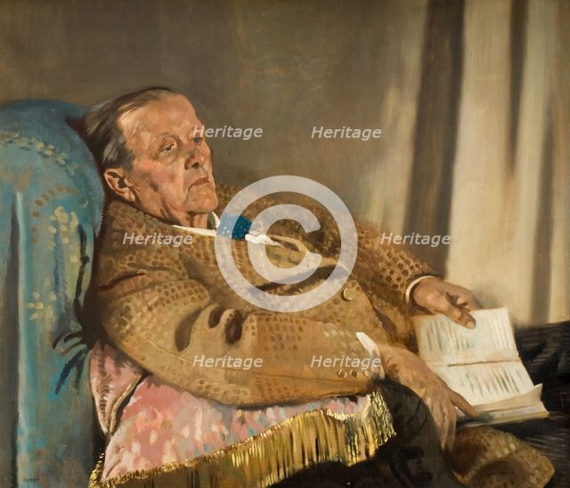 Portrait of Sir Edwin Ray Lankester (1847-1929), 1928.  Creator: William Newenham Montague Orpen.