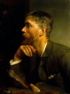 Portrait of Sir Ernest A Waterlow, R.A, 1889. Creator: Lawrence Alma-Tadema