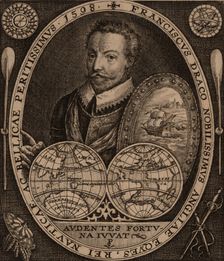 Portrait of Sir Francis Drake, 1641. Creator: Anonymous