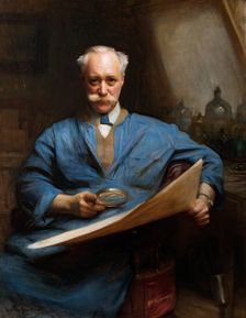 Portrait of Sir Frank Short, R.A., 1918. Creator: Arthur Hacker