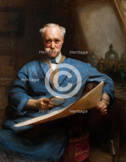 Portrait of Sir Frank Short, R.A., 1918. Creator: Arthur Hacker.