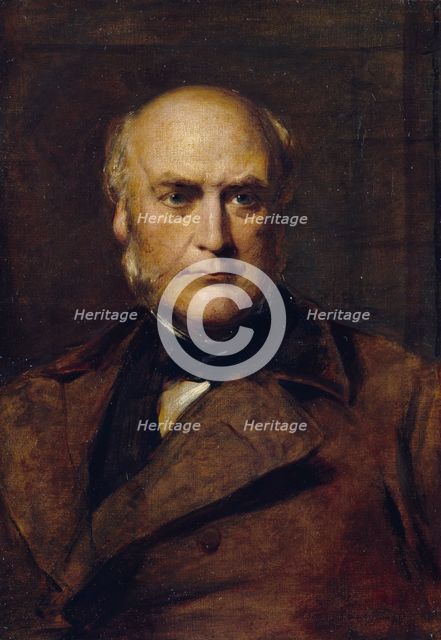 Portrait of Sir George Gilbert Scott, R.A., 1877. Creator: George Richmond.