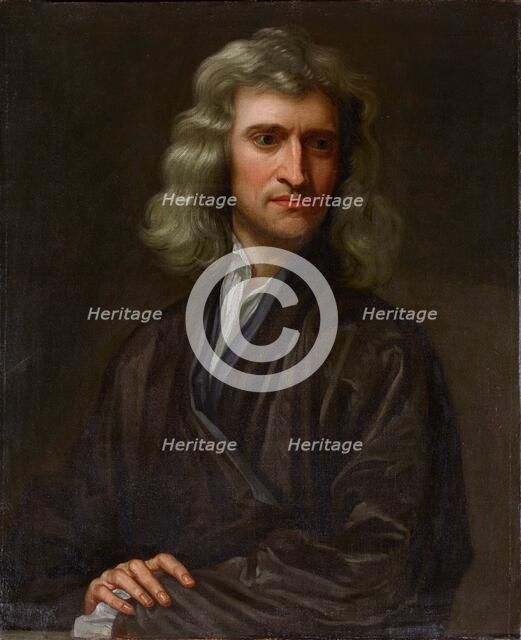 Portrait of Sir Isaac Newton (1642-1727), Mid-18th century. Creator: Unknown artist.