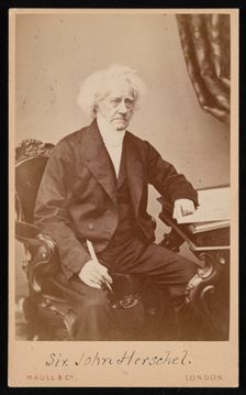 Portrait of Sir John Frederick William Herschel (1792-1871), Before 1871. Creator: Maull & Co