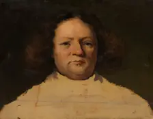 Portrait of Sir John Hebdon, (1612-1670), 1851-1857. Creator: Otto Scholderer