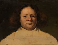 Portrait of Sir John Hebdon, (1612-1670), 1851-1857. Creator: Otto Scholderer