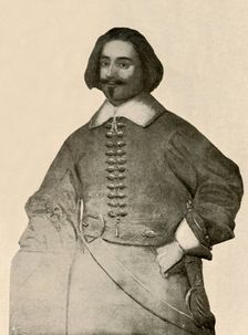 Portrait of Sir John Leverett, in buff coat and plain soldier's band 1640-1660, (1937). Creator: Unknown