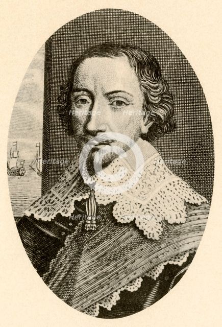 'Portrait of Sir John Pennington, in English armour with Vandyke collar', c1610-1630, (1937). Creator: Unknown.