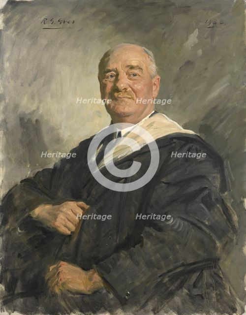Portrait of Sir Joseph Barcroft, C.B.E., F.R.S., 1938. Creator: Reginald Grenville Eves.