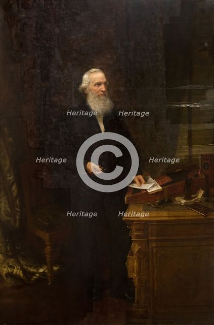 Portrait of Sir Josiah Mason, 1873. Creator: Henry Turner Munns.