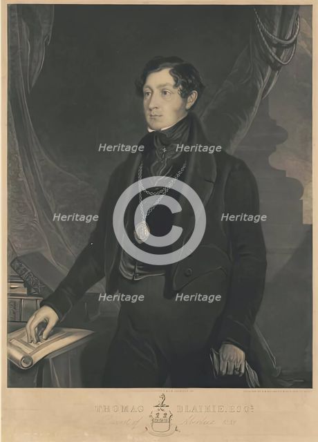 Portrait of Sir Thomas Blaikie, (1802-1861), 1841. Creator: John Phillip.
