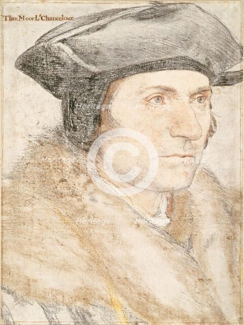 Portrait of Sir Thomas More (1478 -1535), c1526-1527. Creator: Holbein, Hans, the Younger (1497-1543).