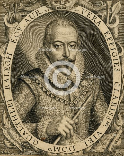 Portrait of Sir Walter Raleigh, 1596. Creator: Anonymous.