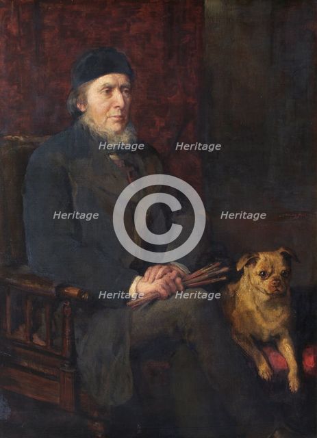 Portrait of Sir William Boxall, R.A., c1870s. Creator: Anna Lea Merritt.