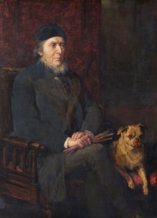 Portrait of Sir William Boxall, R.A., c1870s. Creator: Anna Lea Merritt