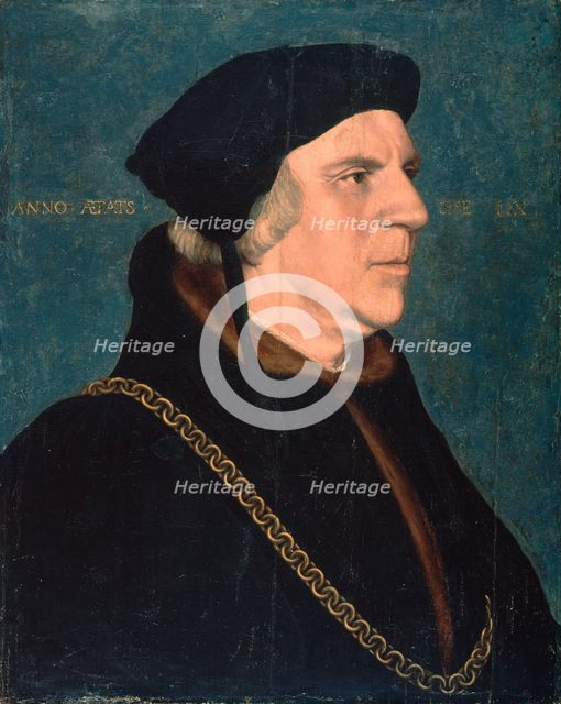 Portrait of Sir William Butts, 1543. Artist: Holbein, Hans, the Younger (1497-1543)