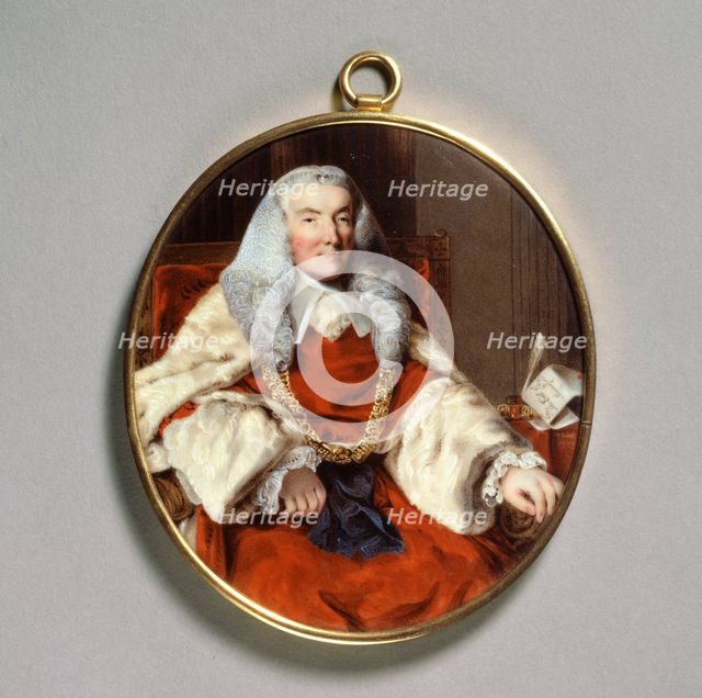 Portrait of Sir William Murray, 1st Earl of Mansfield, 18th century. Artist: William Russell Birch.