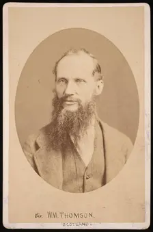 Portrait of Sir William Thomson, 1st Baron Kelvin (1824-1907), 1876. Creator: Centennial Photographic Company