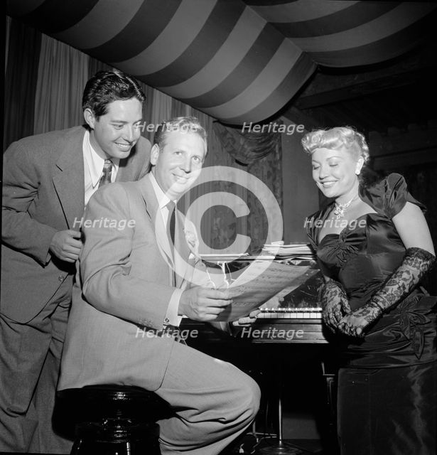 Portrait of Skitch Henderson and Andy Russell, Eddie Condon's, New York, N.Y., ca. Aug. 1947. Creator: William Paul Gottlieb.