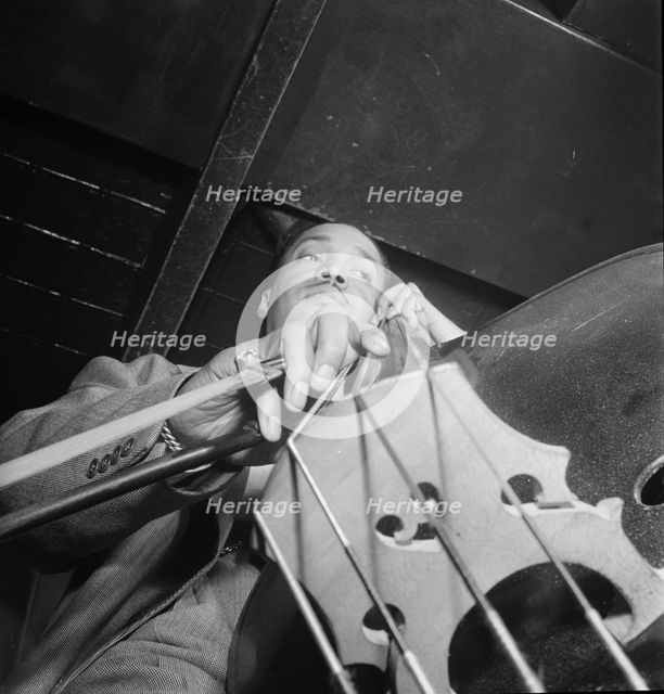Portrait of Slam Stewart, Three Deuces(?), New York, N.Y., 1946. Creator: William Paul Gottlieb.