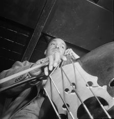 Portrait of Slam Stewart, Three Deuces(?), New York, N.Y., 1946. Creator: William Paul Gottlieb