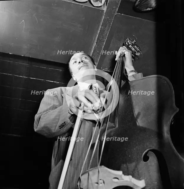 Portrait of Slam Stewart, Three Deuces(?), New York, N.Y., ca. Sept. 1946. Creator: William Paul Gottlieb.