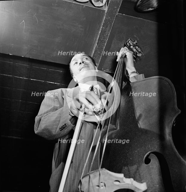 Portrait of Slam Stewart, Three Deuces(?), New York, N.Y., ca. Sept. 1946. Creator: William Paul Gottlieb.