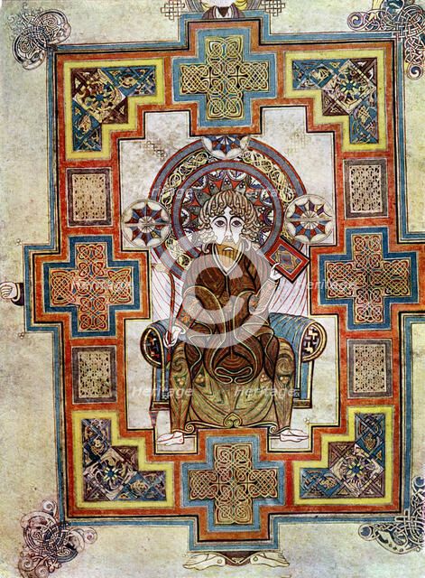 Portrait of St John, 800 AD, (20th century). Artist: Unknown