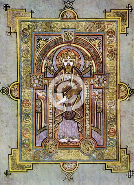 Portrait of St Matthew, 800 AD, (20th century). Artist: Unknown