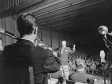 Portrait of Stan Kenton, 1947 or 1948. Creator: William Paul Gottlieb