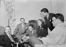 Portrait of Stan Kenton, Carlos Gastel, and Bob Gioga, New York, N.Y., 1947 or 1948. Creator: William Paul Gottlieb