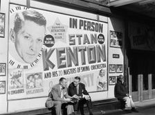 Portrait of Stan Kenton and Bob Gioga, 1947 or 1948. Creator: William Paul Gottlieb