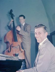 Portrait of Stan Kenton and Eddie Safranski, 1947 or 1948. Creator: William Paul Gottlieb
