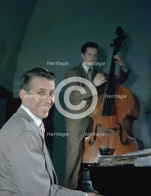 Portrait of Stan Kenton and Eddie Safranski, 1947 or 1948. Creator: William Paul Gottlieb.